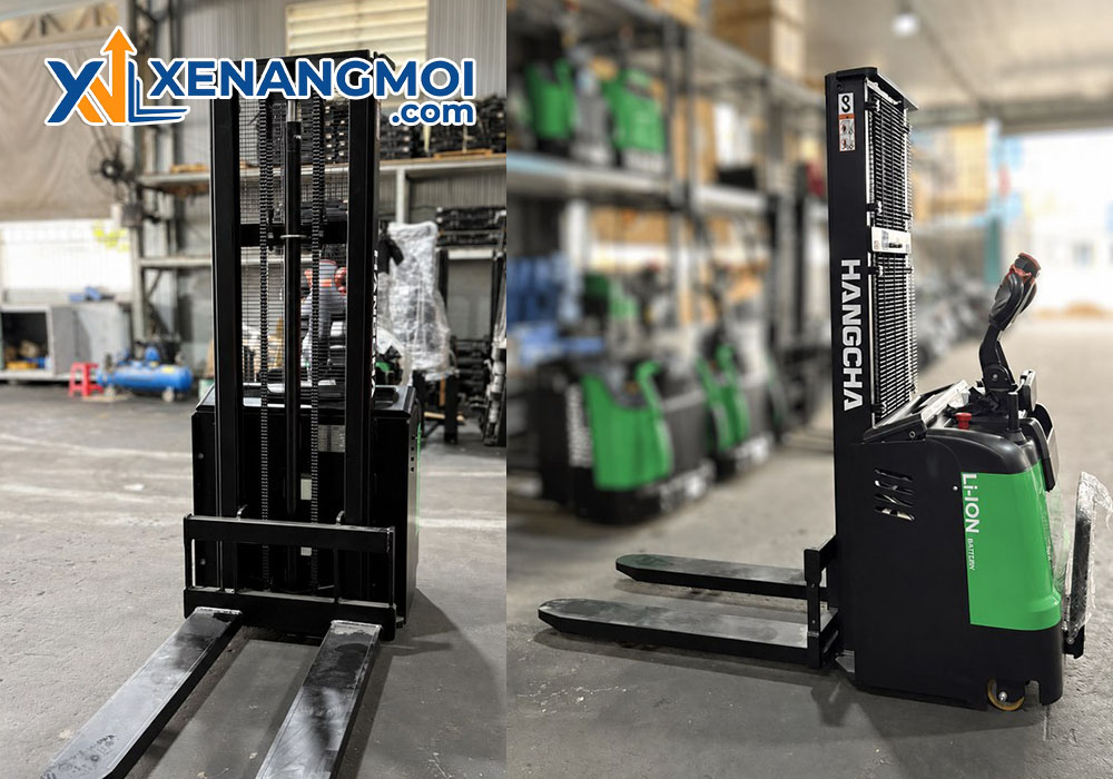 Xe nâng Pallet stacker Hangcha 2.0 tấn (mini) 3 Xe nâng Pallet stacker Hangcha 2.0 tấn mini phù hợp không gian hẹp