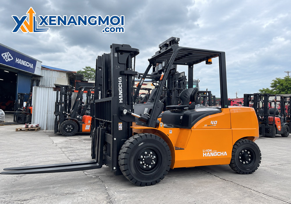 Xe nâng điện Hangcha 4.0 tấn mini 5 Xe nâng điện Hangcha 4.0 tấn mini CPD40-XEY2-SI thay thế xe nâng dầu