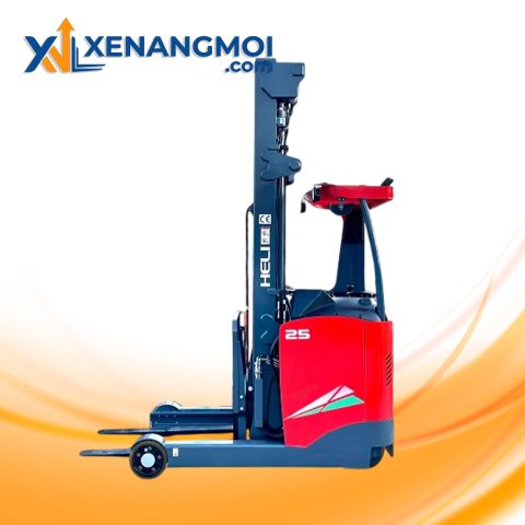 Xe nâng đứng lái Heli reachtruck 1 Xe nâng đứng lái Heli reachtruck CQD25-GC2RLi