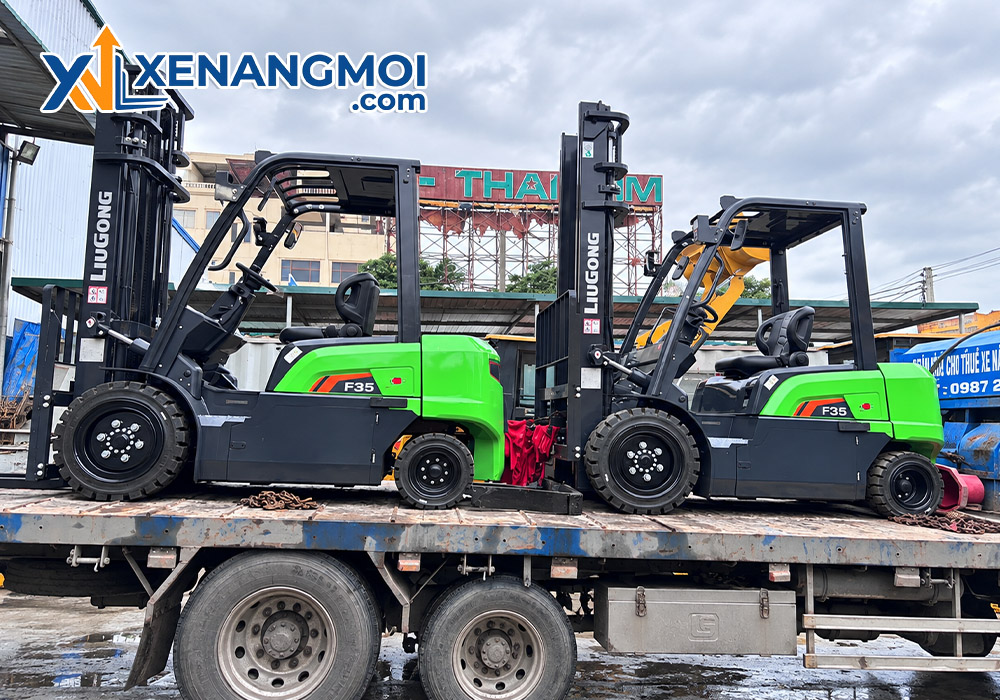 Xe nâng điện Liugong 3.5 tấn 4 Xe nâng điện Liugong 3.5 tấn hỗ trợ vận chuyển hàng hóa