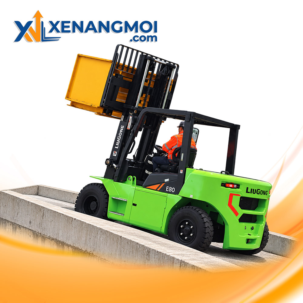 Xe nâng điện Liugong 8.0 tấn giúp tối ưu hoạt động vận chuyển hàng hóa Xe nâng điện Liugong 8.0 tấn giúp tối ưu hoạt động vận chuyển hàng hóa